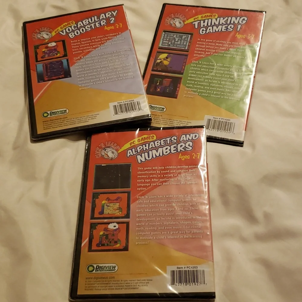 3 new still wrapped learning games